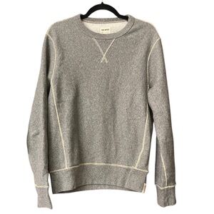 Todd Synder Grey Pullover Sweatshirt w/ ContrastOverlock Stitch Size Small EUC